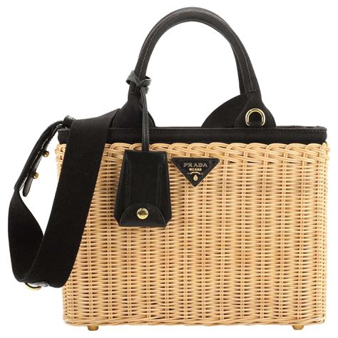 prada wicker bag